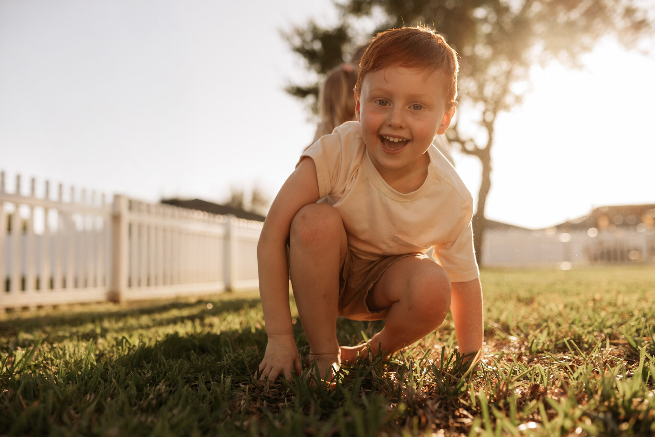 Outdoor family photography session near Winter Park, Florida